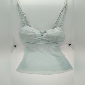 Rampage teal camisole M